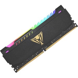 Patriot Memory Viper Steel RGB 32GB DDR4 SDRAM Memory Module - For Computer, Motherboard - 32 GB (1 x 32GB) - DDR4-3200/PC4-25600 DDR4 SDRAM - 3200 MHz - CL18 - 1.35 V - Retail - Non-ECC - Unbuffered - 288-pin - DIMM