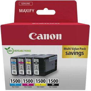 Canon PGI-1500 Original Jato de tinta Tinteiro - Multi-pack - Ciano, Magenta, Amarelo, Preto - 4 Pack