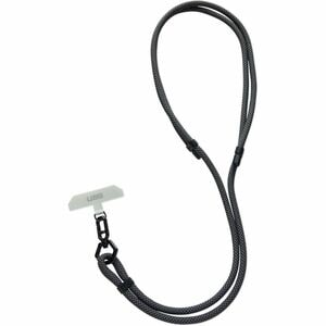 Urban Armor Gear Civilian Adjustable Lanyard - 1.6 m Length - Graphite/Black - Woven Polyester