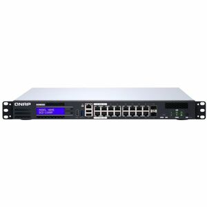 QNAP QGD QGD-1600-8G 16 Ports Manageable Ethernet Switch - Gigabit Ethernet - 10/100/1000Base-T, 1000Base-X - 2 Layer Supp
