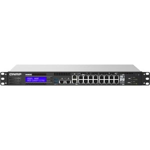 QNAP QGD-1602P-C3758-16G 16 Ports Manageable Ethernet Switch - 2 Layer Supported - Modular - 280 W Power Consumption - 200