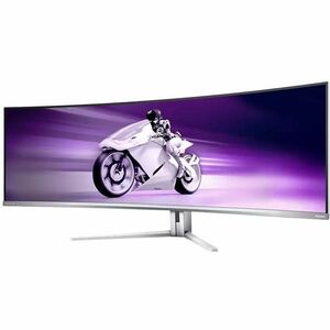 Philips Evnia 49M2C8900 49" (124.5 cm) Class Dual Quad HD (DQHD) Curved Screen Gaming OLED Monitor - 32:9 - Textured White