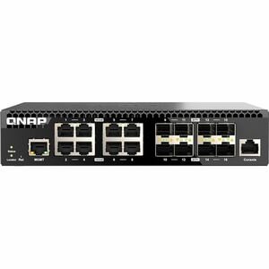 QNAP QSW-M3216R-8S8T 8.0 Ports Manageable Ethernet Switch - 10 Gigabit Ethernet - 2 Layer Supported - Modular - 80 W Power