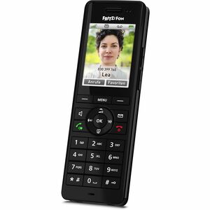 FRITZ! Fon X6 Handset - Schwarz - Schnurlos - DECT - 300 Phone Book/Directory Memory - 6,1 cm (2,4 Zoll) Screen Size - Aud