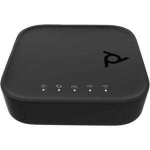 Poly VOIP Adapter - Black - 1 x Network (RJ-45) - 2 x Phone Line (RJ-11) - USB - AC Adapter