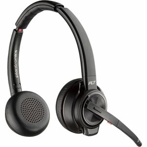 Poly Savi 8200 Office 8220 Wired/Wireless Over-the-head Stereo Headset - Black - Microsoft Teams Certification - Binaural 