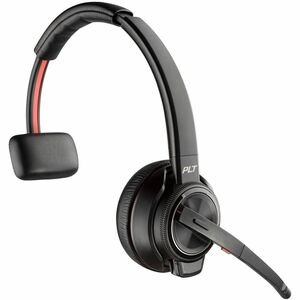 Poly Savi 8200 Office 8210 Wireless Helmet Mono Headset - Black - Monaural - Circumaural - 18000 cm - Bluetooth - 32 Ohm -