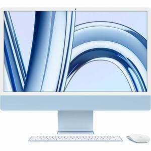 iMac 24in Retina 4.5K - Blue - M3 (8-core CPU / 10-core GPU) - 8GB unified memory - 512GB SSD - Magic Mouse - Magic Keyboa