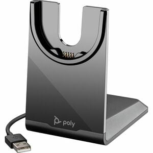 Poly Voyager Kabelgebundenes Cradle für Bluetooth-Headset - Ladefunktion - USB Typ-A - Schwarz