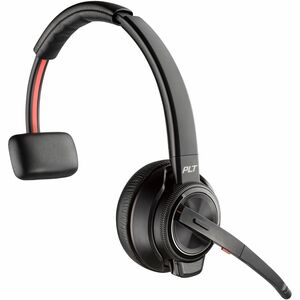 Poly Savi 8200 Office 8210 Kabellos Helmet, Kopfbügel Mono Headset - Schwarz - Monaural - Ohrumschließend - 20 Hz bis 20 k