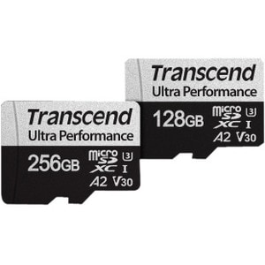 microSDXC Transcend 340S - 128 GB - Classe 10 di tipo UHS-I (U3) - 160 MB/s Lettura - 125 MB/s Scrittura - 5 Anno/i Garanzia
