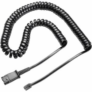 Cavo telefono Poly - 3,05 m Quick Disconnect/RJ-11 - 1 Unità - Cable for Telefono, Cuffie - Nero