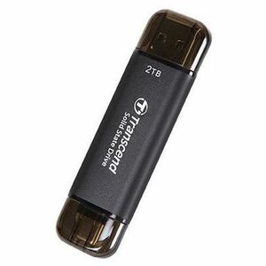 Unità stato solido Portatili Transcend - Esterno - 2 TB - Nero - Desktop PC, Computer portatile, Smartphone, Gaming Consol
