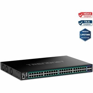 Switch Ethernet TRENDnet Web Smart TPE-3524S 48 Porte Gestibile - Gigabit Ethernet, 10 Gigabit Ethernet - 1000Base-T, 10GB