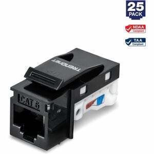 Connettore Della Rete TRENDnet TC-K25C6 - 25 - Nero