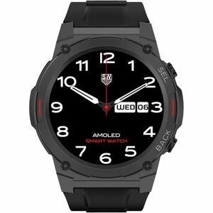 MaxCom FW63 Smartwatch - Nero Body Color - Metallo Case Material - Sensore ottico per la frequenza cardiaca - Notifica pus