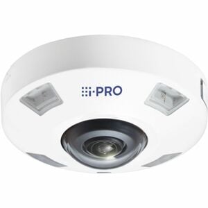 i-PRO WV-S4576LA 12 Megapixel Outdoor Network Camera - Colour - Fisheye - White - 14 m Infrared Night Vision - H.265, H.26