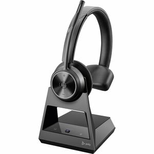 Cuffie Poly Savi 7300 Office 7310 Wireless Helmet, Over-the-head Mono - Nero - Microsoft Teams Certification - Monoaurale 
