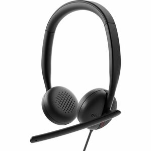 Dell Wired Headset - WH3024 - Microsoft Teams Certification - Stereo - USB Type C - Wired - 20 Hz to 20 kHz - On-ear, Over