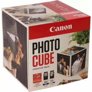 Cartouche d'Encre/Kit de Papier D'origine Canon ChromaLife100 PG-540 + CL-541 Standard Rendement Jet d'encre - Noir, Cyan,