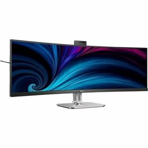 Philips 49B2U5900CH 49 Zoll Class Webcam Dual Quad HD (DQHD) Gekrümmter Bildschirm LED-Monitor - 32:9 Format - Schwarz - 1
