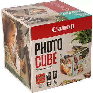 Canon ChromaLife100 PG-560 + CL-561 Original Standard Yield Inkjet Ink Cartridge/Paper Kit - Multi-pack - Black, Cyan, Mag