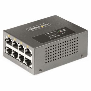StarTech.com Iniettore PoE++ Multi-Gigabit a 4 porte, Ethernet 5/2.5/1G (NBASE-T), PoE/PoE+/PoE++ (802.3af/802.3at/802.3bt