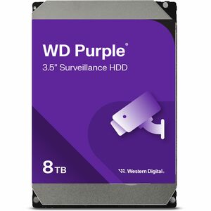 Disque dur WD Purple WD85PURZ - 3.5" Interne - 8 To - Enregistrement magnétique conventionnel (CMR) Methode - SATA (SATA/6