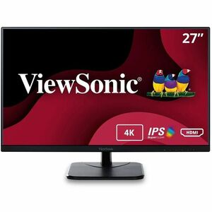 ViewSonic VA2756-4K-MHD - 27" 4K UHD IPS Monitor with 60Hz, HDMI, DisplayPort, Eye Care - 400 cd/m² - ViewSonic VA2756-4K-