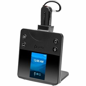 Poly Savi 8400 Office 8445 Sem fios Na orelha, Auscultadores Mono Auscultadores - Preto - Monaural - No ouvido - 18000 cm 