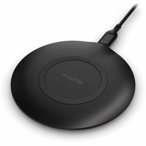 mophie Essentials Induction Charger - Black - 1 / Pack - For Qi-enabled Device - Input connectors: USB - Fast Charging, Li