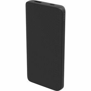 mophie Essential Power Bank - Black - For USB Type A Device, USB Type C Device, Smartphone - 10000 mAh - 3 x USB - Black