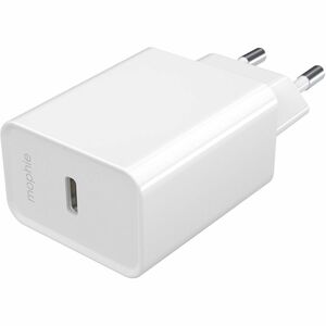 Mophie Essentials 20 W Power Adapter - 1 / Pack - Universal Adapter - 1 USB Type-C - For Mobile Device - White