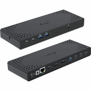 i-tec USB Type C Docking Station for Monitor, Tablet PC, Notebook - Charging Capability - 129.80 W - Black - 3 Displays Su