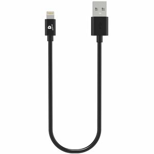 DEQSTER Mini Ladekabel Lightning auf USB-A 30cm (EDU-Verpackung), 0,3 m, Lightning, USB A, Männlich, Männlich, Schwarz