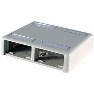 Ortronics Mounting Box for Module, Cable Raceway - Fog White - Plastic