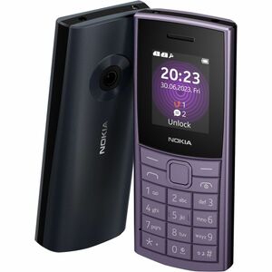 Nokia 110 4G (2023) Feature Phone - 4.6 cm (1.8") TFT LCD QQVGA 120 x 160 - 4G - Arctic Purple - Bar - 2 SIM Support - SIM