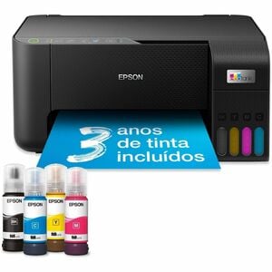 Epson ET-2860 Wired & Wireless EcoTank Inkjet Multifunction Printer - Colour - Black - Copier/Printer/Scanner - 33 ppm Mon