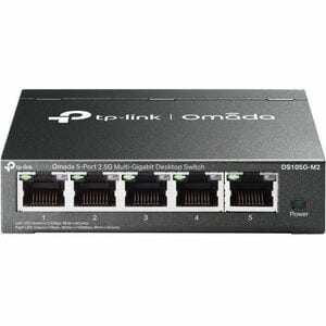 TP-Link Omada 5-Port 2.5G Multi-Gigabit Desktop Switch - 5 Ports - 2.5 Gigabit Ethernet - 2.5GBase-T - 2 Layer Supported -