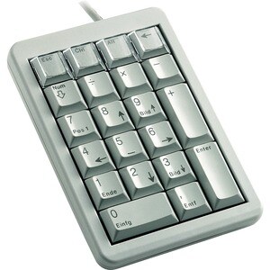 CHERRY G84-4700 Teclado numérico - Cabo Conectividade - USB Interface - Inglês (EUA) - Cinza claro - ML Interruptor de chave