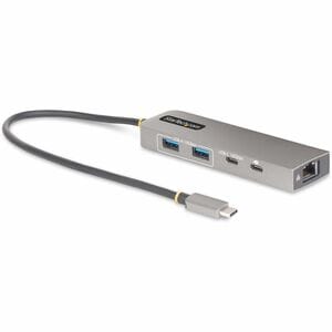 StarTech.com 3-Port USB-C Hub with 2.5 Gb Ethernet and 100W PD Passthrough - USB-C to 2x USB-A/1x USB-C, USB 3.2 10Gbps Ty