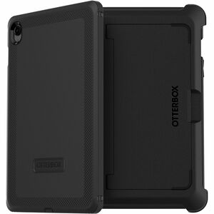 OtterBox Defender Carrying Case Samsung Galaxy Tab S9 FE Tablet - Black - Hand Strap - 10.4" Height x 7.5" Width x 1.5" De