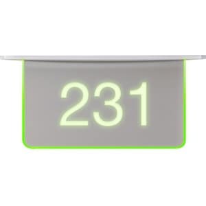 Crestron SSC-100-EL Information Sign - 71.6 mm Width x 168.4 mm Height x 282.2 mm Depth - Double Sided - Acrylic
