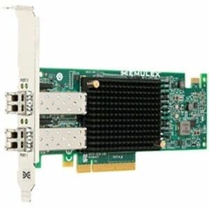 Emulex LPe31002 Dual Port 16GbE Fibre Channel HBA, PCIe Full Height, Customer Kit, V2