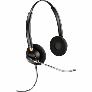 Poly EncorePro 520V Wired On-ear, Over-the-head Stereo Headset - Black - Binaural - Supra-aural - 20 Hz to 16 kHz - 78.5 c