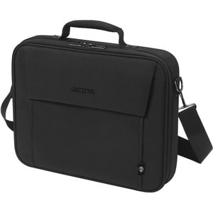 Dicota Eco Carrying Case for 38.1 cm (15") to 43.9 cm (17.3") Notebook - Black - 300D Polyethylene Terephthalate (PET) Bod