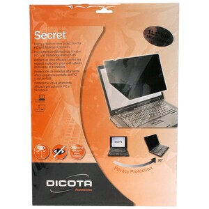 Dicota Secret D30112 ABS Synthetics Anti-glare Screen Protector - For 30.7 cm (12.1") LCD Notebook - 4:3 - Scratch Resista