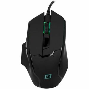 Vorago MO-504 Ratón de juego - USB - Óptico - 6 Botón(es) - Negro - Cable - 6400 dpi