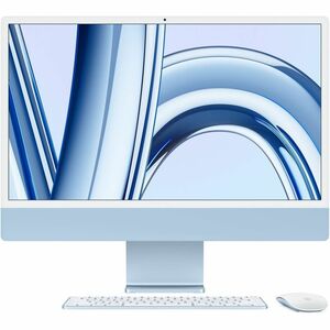 Apple iMac MQRR3CH/A 一体机 - Apple - 8 GB - 512 GB SSD - 61 cm (24") 4.5K - 台式机 - 蓝 - Apple M3 芯片 - 4480 x 2520 - IEEE 802.1