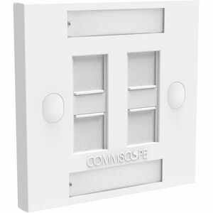 NETCONNECT FPS-BS-4P-W Faceplate Kit - Thermoplastic - Pro White - 1